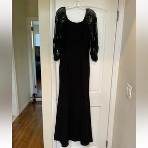 NWT NWT Sachin & Babi Black Evening Charlotte Gown #R28G12 Size 4
